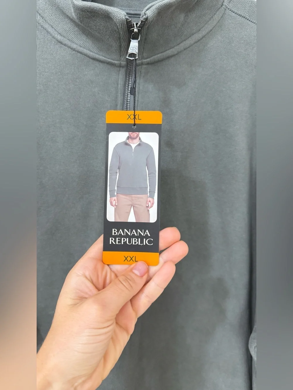 Banana Republic Men's 1/4 Zip Pullover Sweatshirt Size XXL NWT
